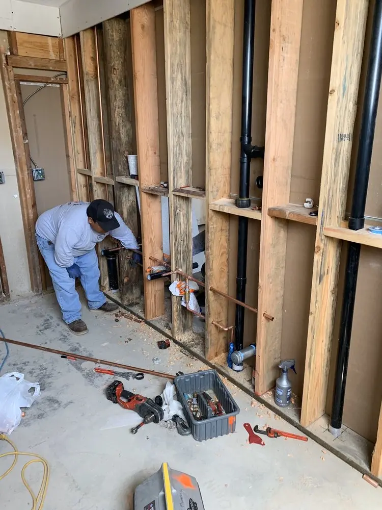 Commercial rough-in plumbing for Water Heater Replacement in Mitchellville
